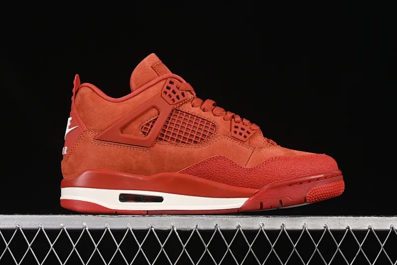 All categories Air Jordan Jordan series basketball shoes Air Jordan 4 OG version Nigel Sylvester x Air Jordan 4 OG "Brick By Brick" AJ4 Joe 4 Orange Brown Suede HF4340-800